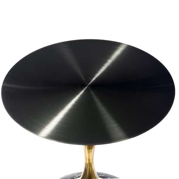 Кофейный столик Angel 40x55см, чёрный мрамор, металл — изображение 5