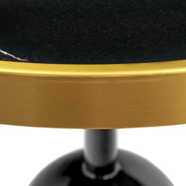 Кофейный столик Gloria диам.50см x 54см, чёрный, металл — изображение 4