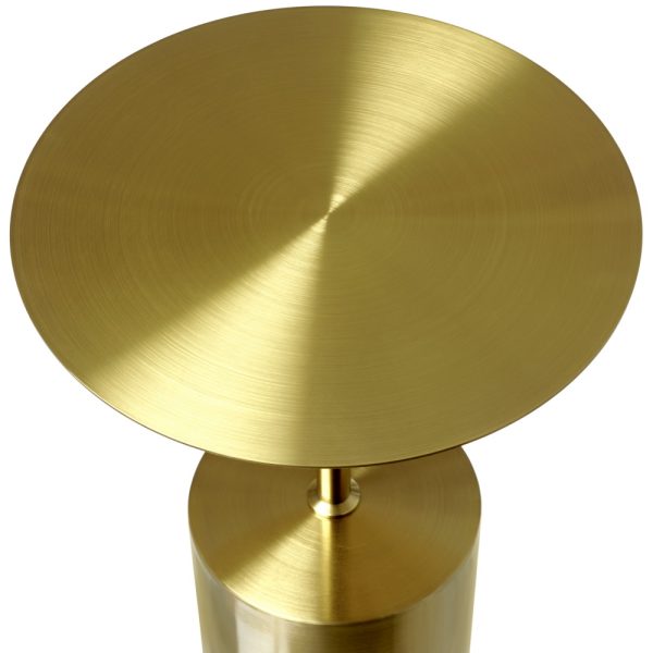 Кофейный столик Solid диам.40см x 58см, золотой, металл — изображение 4