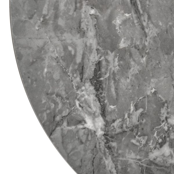 Кофейный столик Vision диам.40см x 54см, металл под дерево, керамика — изображение 5