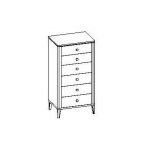 Комод высокий ALBA NEW, FRATELLI BARRI — изображение 5