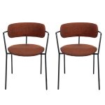 Комплект из 2-х стульев Ant букле терракотовый