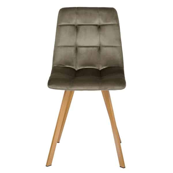 Комплект из 2-х стульев Easy тёмно-коричневый с ножками под дерево — изображение 3