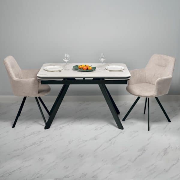 Комплект из 2-х стульев Grant латте шенилл на поворотном механизме — изображение 2