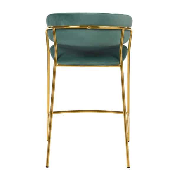 Комплект из 2-х стульев полубарных Turin мятный с золотыми ножками — изображение 5