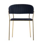 Комплект из 2-х стульев Turin чёрный с золотыми ножками — изображение 4