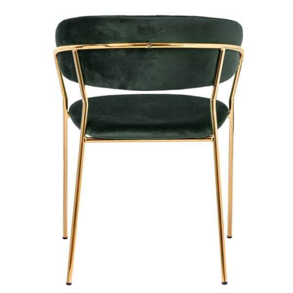 Комплект из 2-х стульев Turin зеленый, золотые ножки — изображение 5