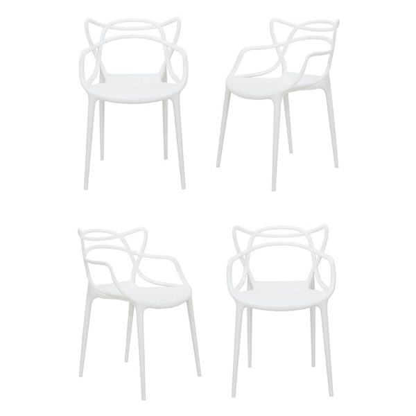 Комплект из 4-х стульев Masters белый Комплект из 4-х стульев Masters белый