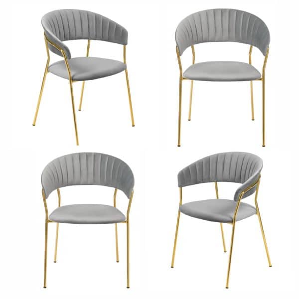 Комплект из 4-х стульев Turin серый Комплект из 4-х стульев Turin серый