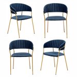 Комплект из 4-х стульев Turin синий