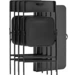 Комплект раскладного стола и стульев Кейт черный