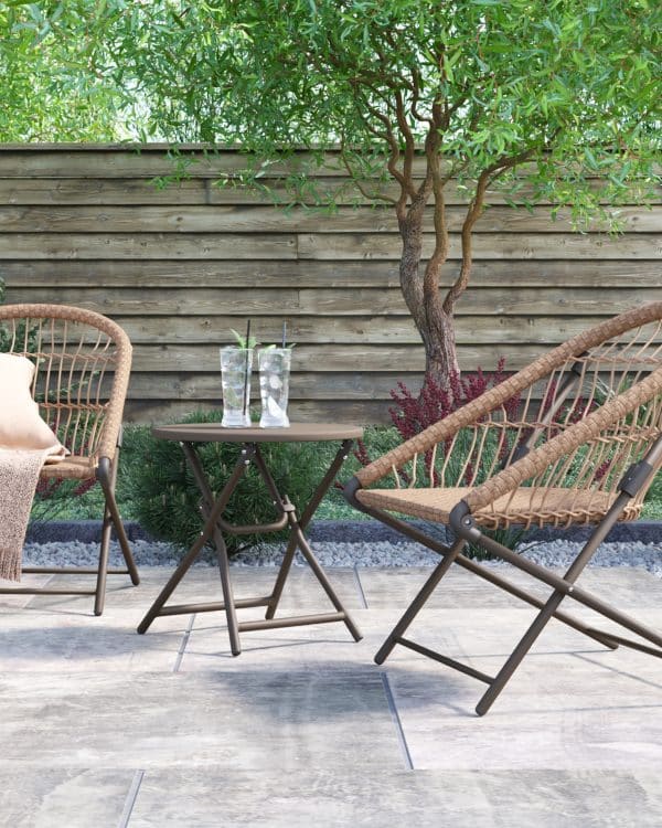 Комплект складной мебели для сада Soley коричневый — изображение 2