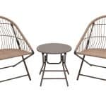 Комплект складной мебели для сада Soley коричневый