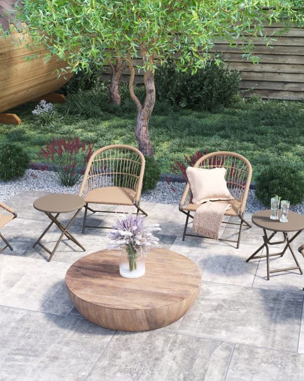 Комплект складной мебели для сада Soley коричневый — изображение 3