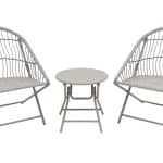 Комплект складной мебели для сада Soley светло-серый