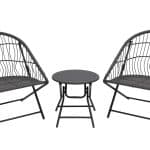 Комплект складной мебели для сада Soley тёмно-серый