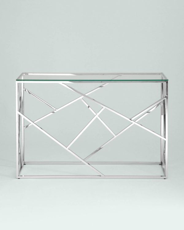 Консоль АРТ ДЕКО 115*30 серебро — изображение 3