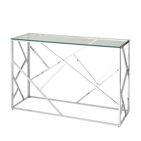 Консоль АРТ ДЕКО 120х40 серебро