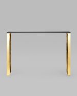 Консоль КРОСС 115*30 золото стекло smoke — изображение 3