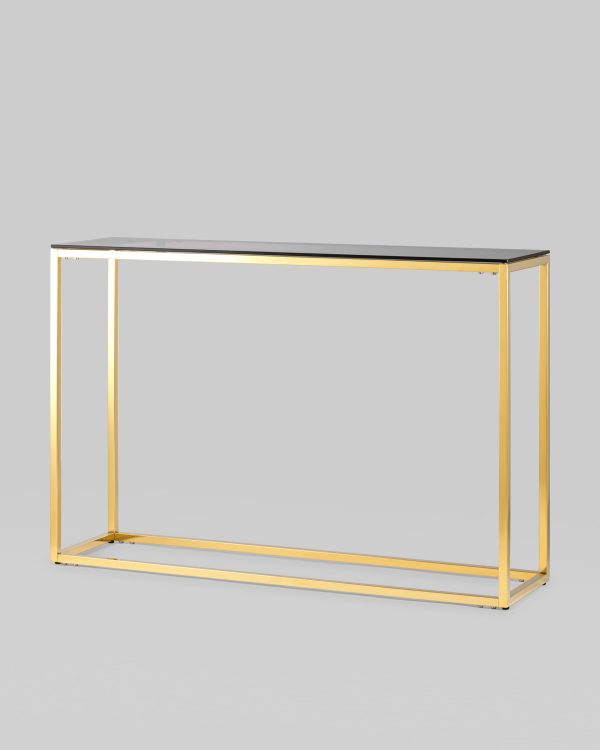 Консоль ТАУН 115*30 золото стекло smoke — изображение 2