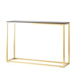 Консоль ТАУН 115*30 золото стекло smoke