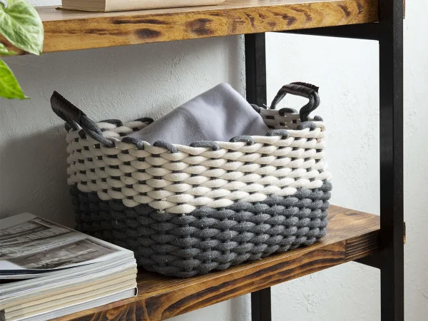 Корзина TODI Grey L серый, белый — изображение 2