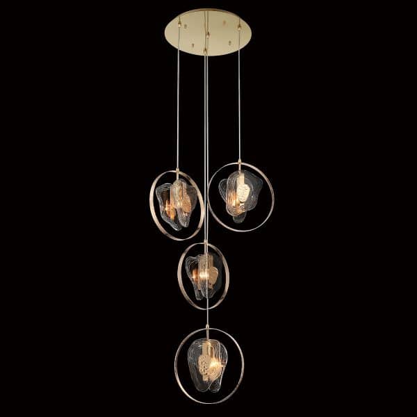 Подвесной светильник P60669-4 gold/clear — изображение 2