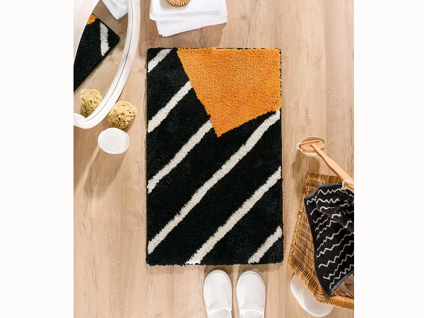 Коврик Memphis для ванной комнаты желтый, черный — изображение 2