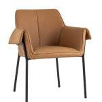 Кресло Бесс экокожа коричневый