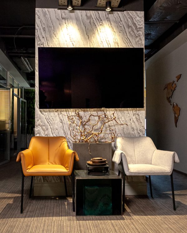 Кресло Бесс экокожа коричневый — изображение 3