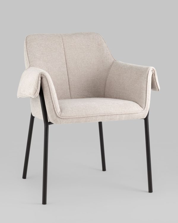 Кресло Бесс рогожка бежевый — изображение 2