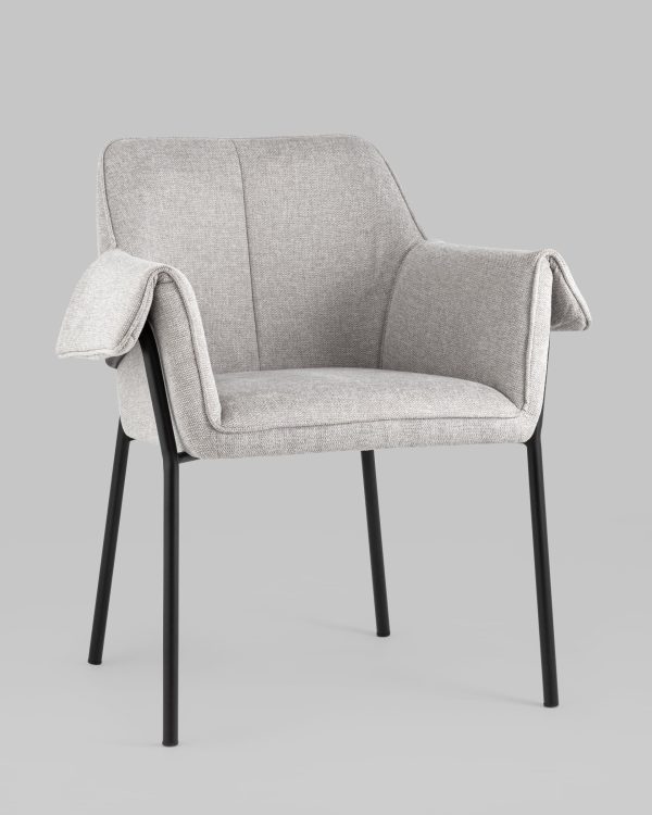 Кресло Бесс рогожка светло-серый — изображение 2