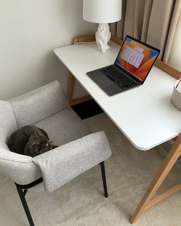 Кресло Бесс рогожка светло-серый — изображение 3