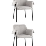 Кресло Бесс рогожка светло-серый 2 шт.