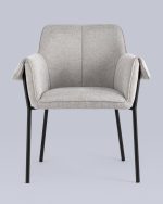 Кресло Бесс рогожка светло-серый 2 шт. — изображение 3