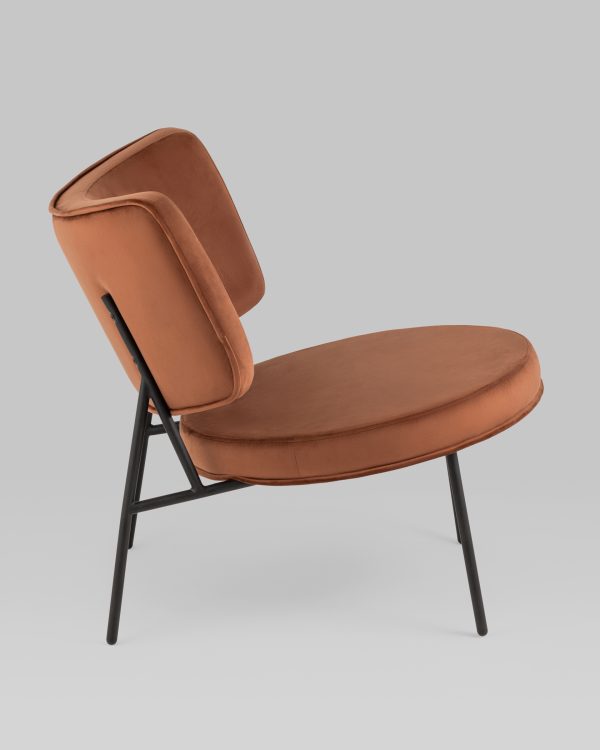 Кресло District Lounge велюр шоколадный — изображение 2