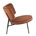 Кресло District Lounge велюр шоколадный