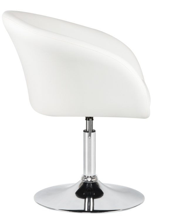 Кресло дизайнерское DOBRIN EDISON, белый — изображение 3