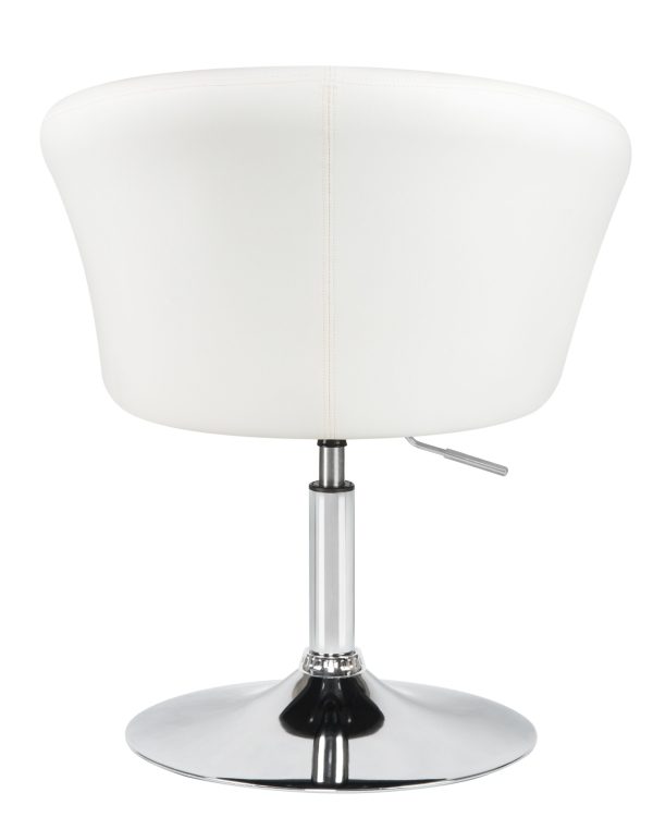 Кресло дизайнерское DOBRIN EDISON, белый — изображение 5