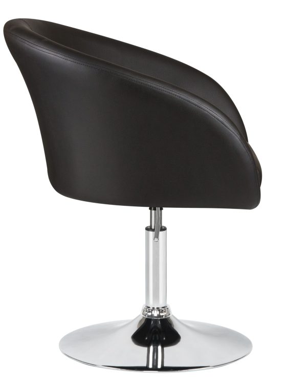 Кресло дизайнерское DOBRIN EDISON, чёрный — изображение 3