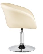 Кресло дизайнерское DOBRIN EDISON, кремовый — изображение 3