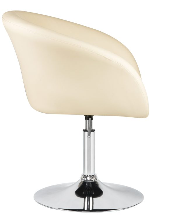 Кресло дизайнерское DOBRIN EDISON, кремовый — изображение 3