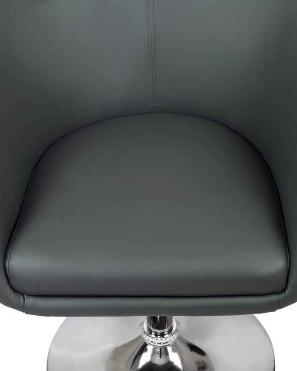 Кресло дизайнерское DOBRIN EDISON, серый — изображение 5