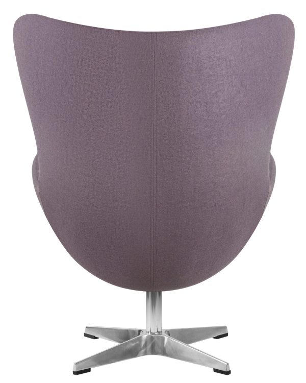 Кресло дизайнерское DOBRIN EGG, серая ткань AF7 — изображение 5