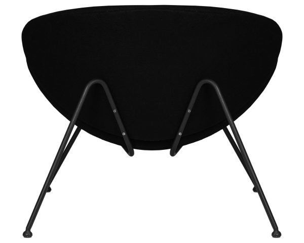 Кресло дизайнерское DOBRIN EMILY, черный ткань AF9, черное основание — изображение 5