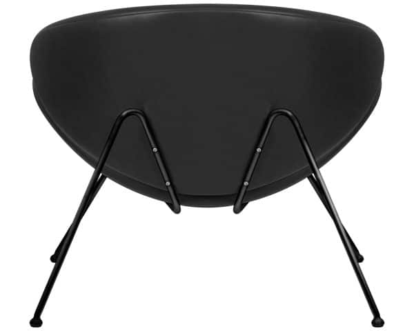 Кресло дизайнерское DOBRIN EMILY, черный винил YP16, черное основания — изображение 5