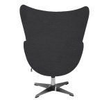 Кресло EGG CHAIR черный, экокожа — изображение 4
