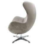 Кресло EGG STYLE CHAIR латте, искусственная замша — изображение 3