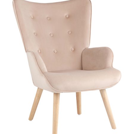 Кресло Хью велюр бежевый
