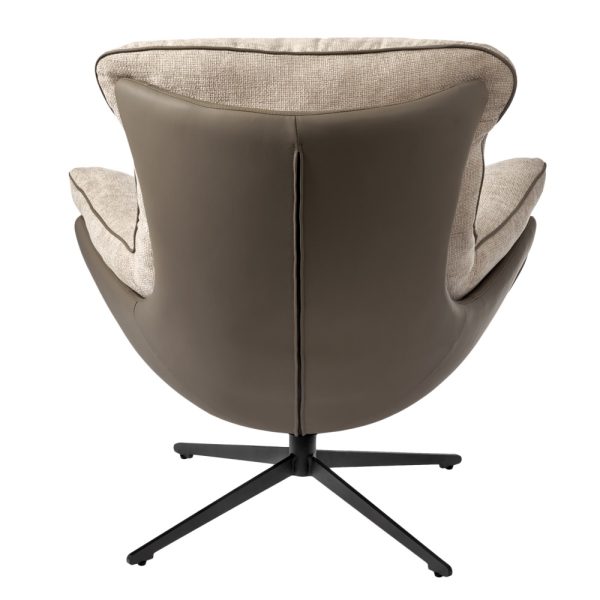 Кресло HUG латте, экокожа, шенилл — изображение 5